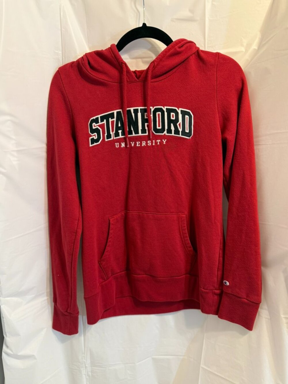 Champion Authentic Stanford University Pullover Hoodie - Red - Size Medium